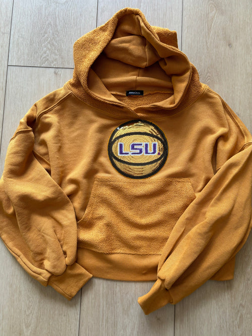 French Terry Cropped Hoodie