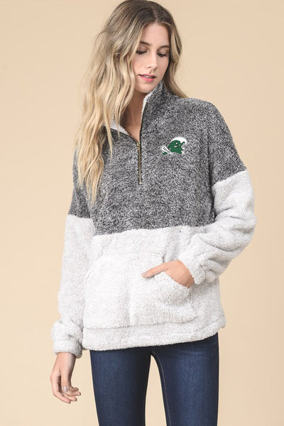 Women's quarter deals zip sherpa pullover