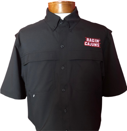 UL Mens Performance Fishing Shirt Black