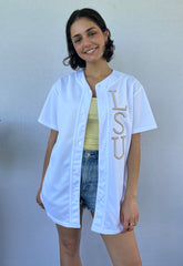 Baseball Jersey with Pearls
