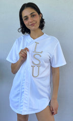 Baseball Jersey with Pearls
