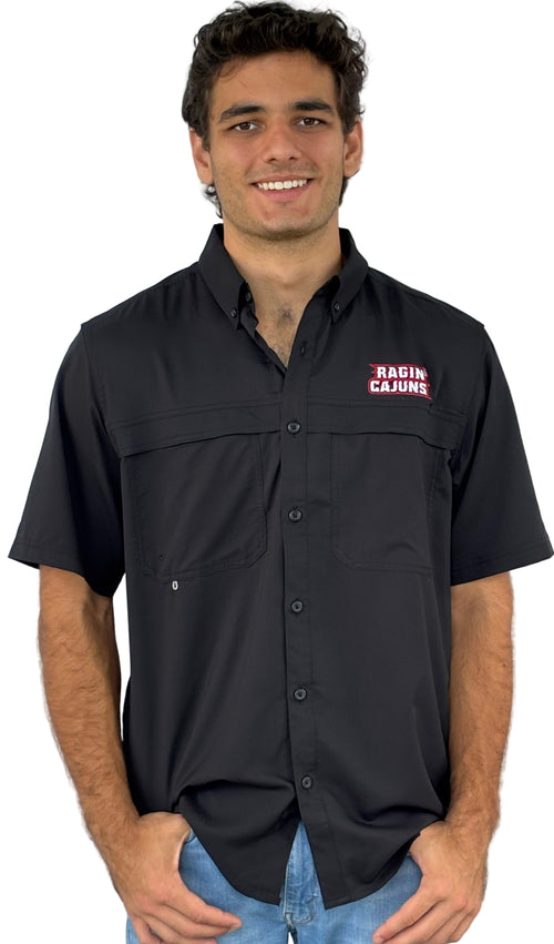 UL Mens Performance Fishing Shirt Black