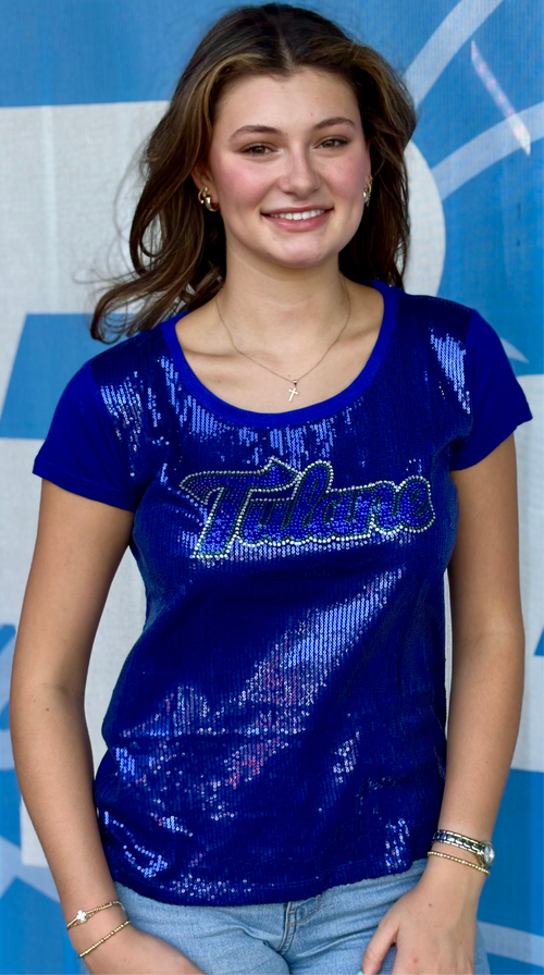 Tulane Sequins Top