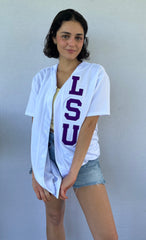 Baseball Jersey with Chenille Appliqué