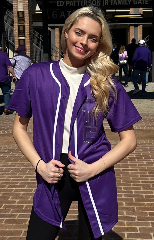 LSU baseball Jersey with Tiger back