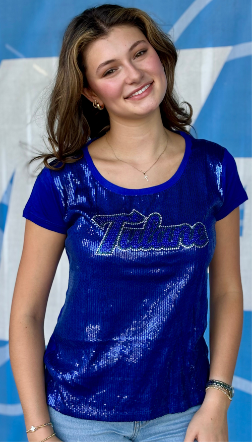 Tulane Sequins Top