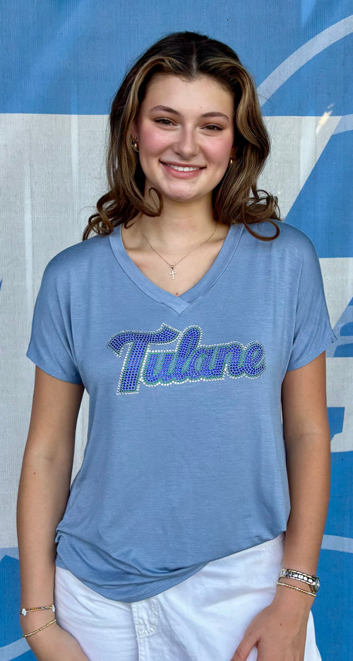 Tulane Modal Flowy V Neck