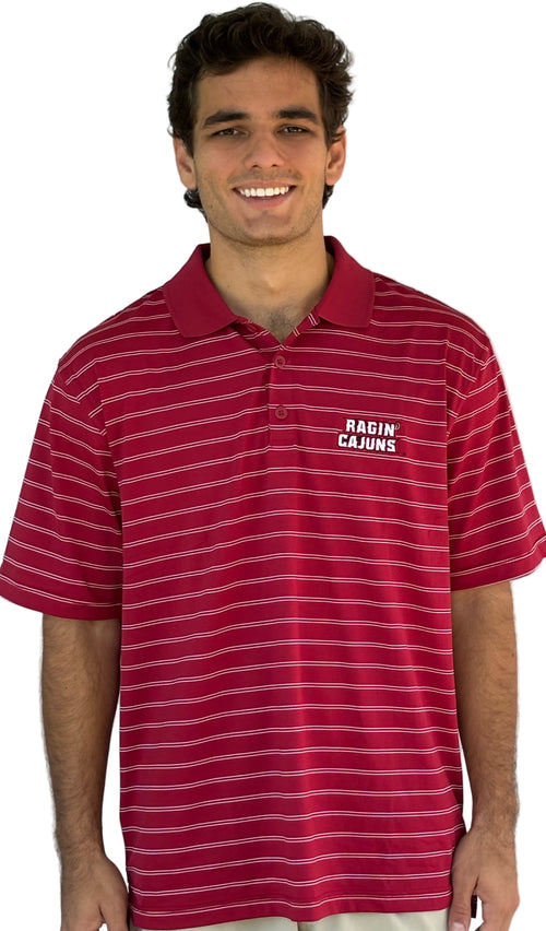 UL Mens Performance Polo Red/White