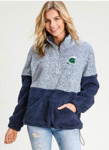 Tulane Pom Beanie with embroidered logo